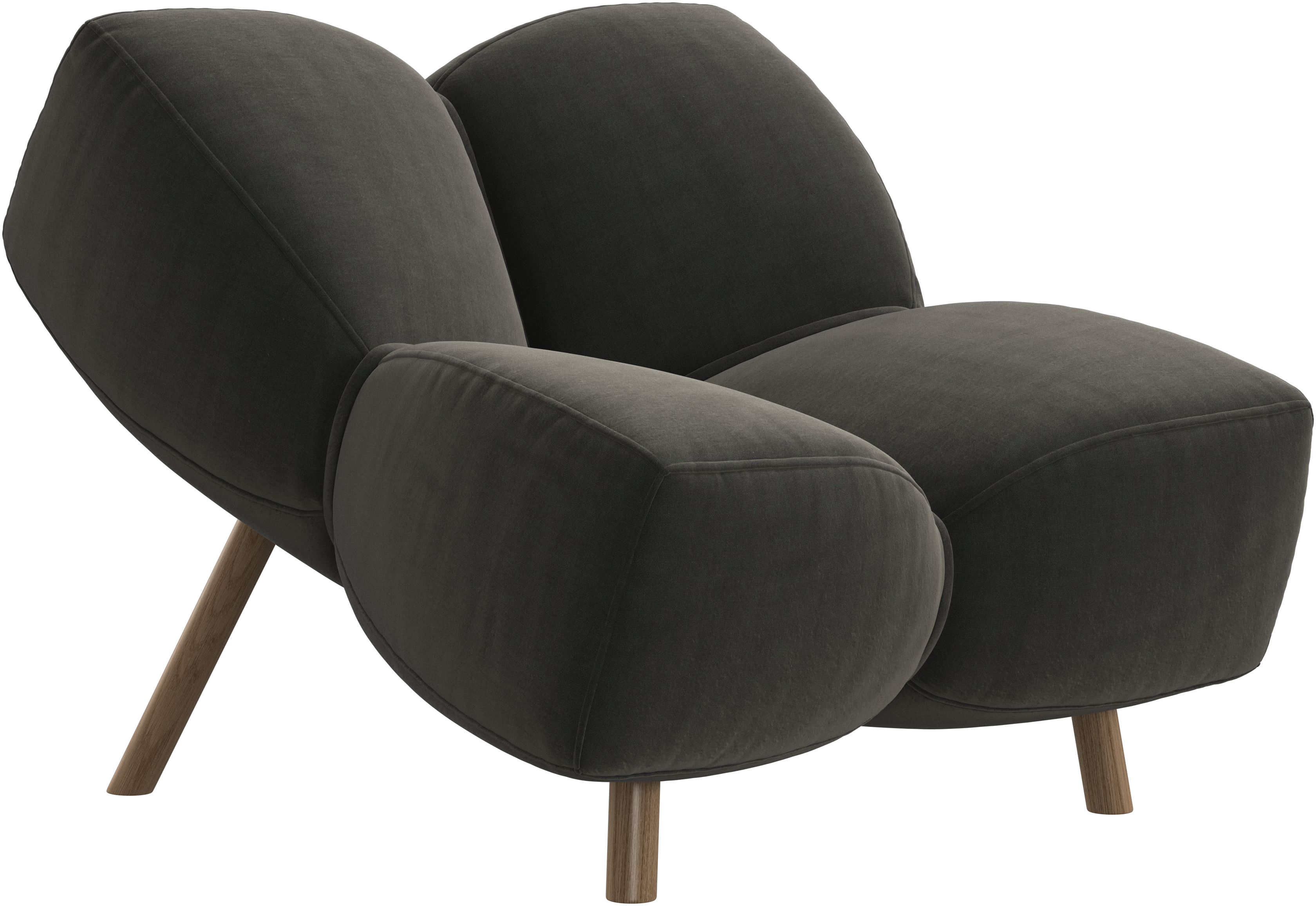 【さあや】BoConcept 1P BoConcept Catskills armchair - natural solid oak / dark green
